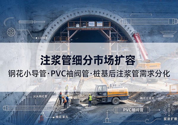 罗源注浆管细分市场扩容，隧道钢花小导管、PVC 袖阀管、桩基后注浆管需求分化